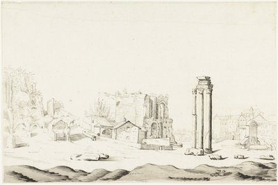 Rovine del Campo Vaccino nel Foro Romano da Harmen ter Borch
