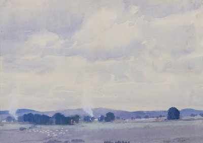Paese delle pecore, Victoria, 1935 da Harold Brocklebank Herbert