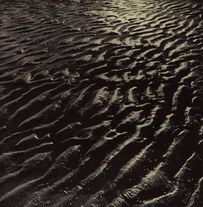 ... la sabbia del mare a coste, Coleridge (foto b/n) da Harold Burdekin