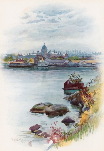 Veduta della Casa del Parlamento, Victoria, British Columbia da Harold Copping