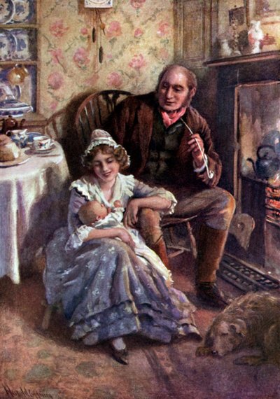 Il grillo del focolare di Charles Dickens da Harold Copping