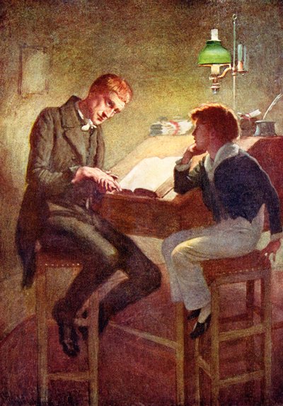 David Copperfield e Uriah Heep, illustrazione per 
