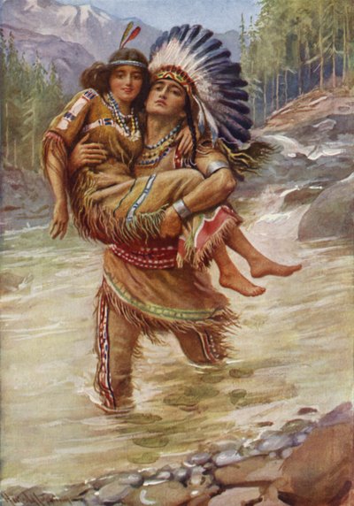Hiawatha e Minnehaha da Harold Copping