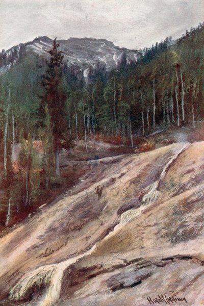 Sorgente termale di zolfo, Banff da Harold Copping