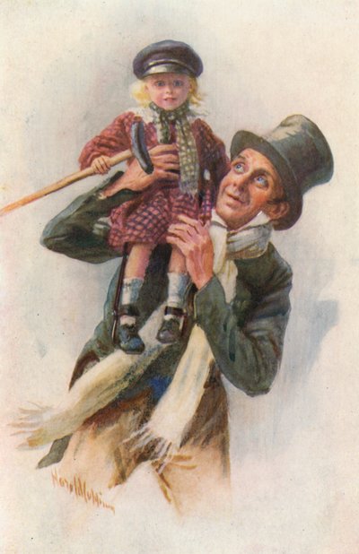 Illustrazione per Un Canto di Natale di Charles Dickens da Harold Copping