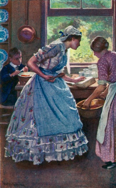 Illustrazione per Buone Mogli di Louisa M. Alcott da Harold Copping