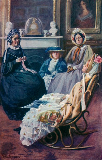Illustrazione per Buone Mogli di Louisa M. Alcott da Harold Copping