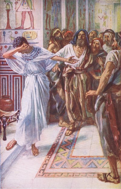 Giuseppe conosciuto dai suoi fratelli, illustrazione da Pictures That Teach The Crown Series da Harold Copping