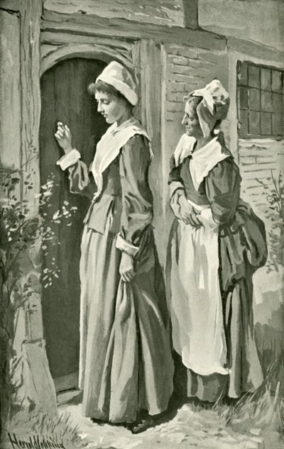 Misericordia e Timorosa chiamano Cristiana da Harold Copping