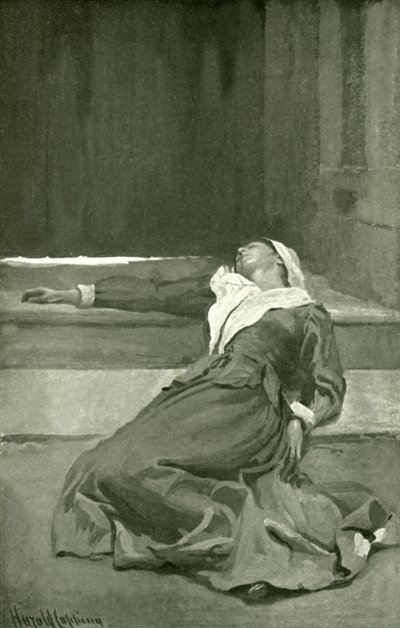 Misericordia al cancello da Harold Copping