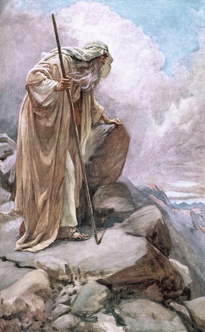 Mosè sul Pisgah da Harold Copping