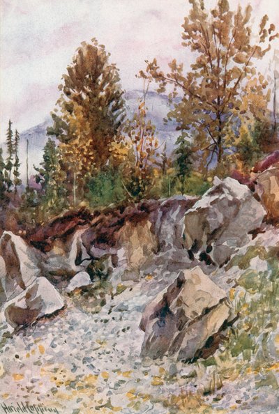 Monte Mackenzie, dalla cava vicino a Revelstoke da Harold Copping