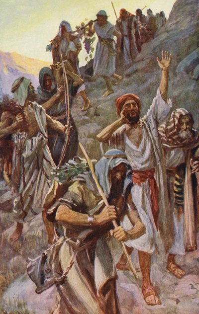 Antico Testamento: "Una terra che scorre latte e miele" da Harold Copping