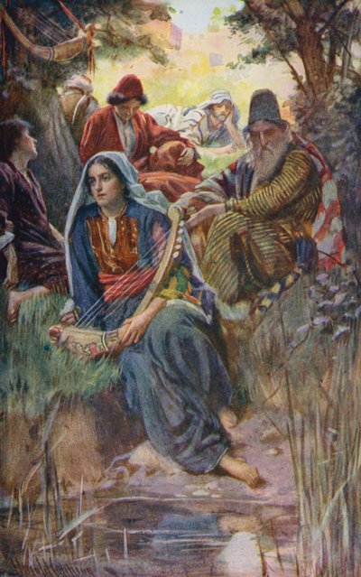 Antico Testamento: Sulle rive di Babilonia da Harold Copping