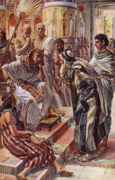 Antico Testamento: Giacobbe davanti al Faraone da Harold Copping