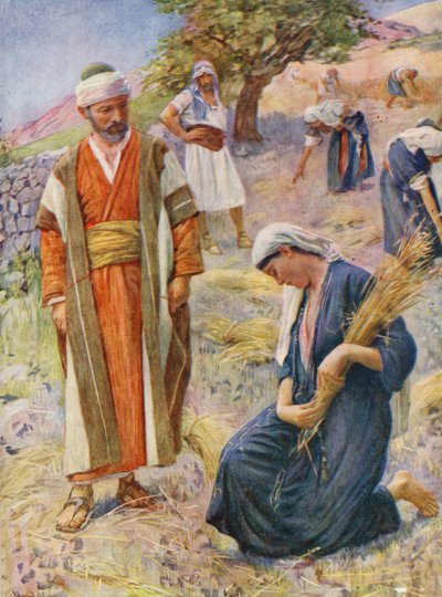 Antico Testamento: Ruth che spigola nel campo da Harold Copping