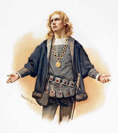 Ritratto di Amleto, principe di Danimarca da Harold Copping