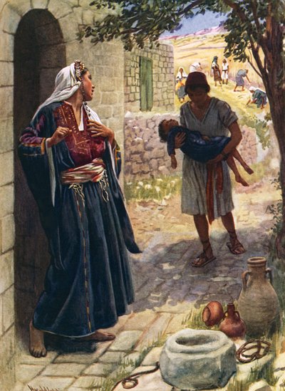 La donna di Sunem da Harold Copping