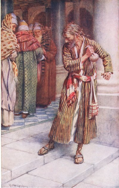 Il rimorso di Giuda, illustrazione da Harold Copping Pictures: The Crown Series, c.1920s da Harold Copping
