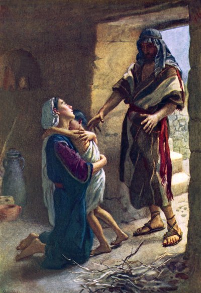 La vedova di Zarepta da Harold Copping