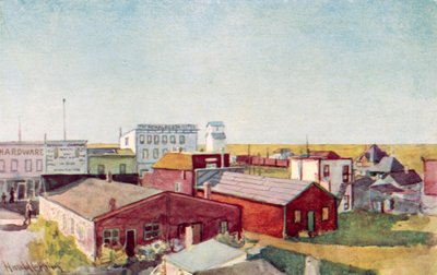 Come appare una città della prateria, un angolo di Lloydminster da Harold Copping
