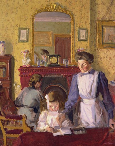 Nella nursery, Snargate Rectory da Harold Gilman