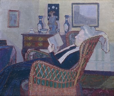 Interno con la madre dell