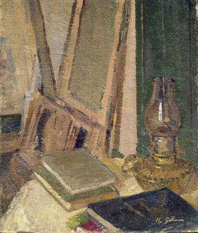 Interno dello studio da Harold Gilman
