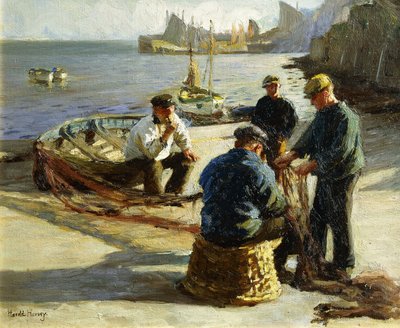 Riparare le reti, Newlyn da Harold Harvey