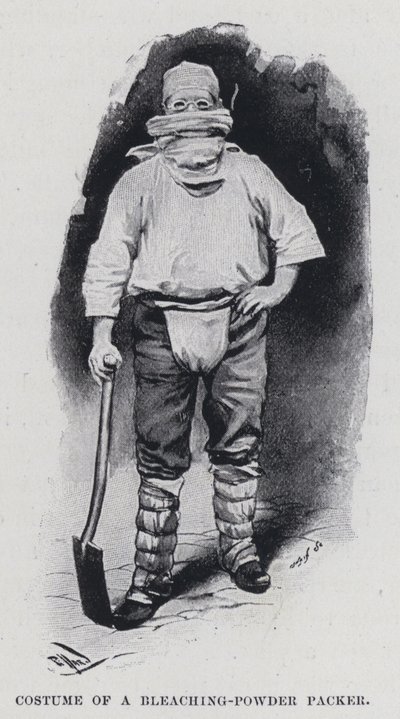 Costume di un imballatore di polvere da sbianca da Harold Hume Piffard