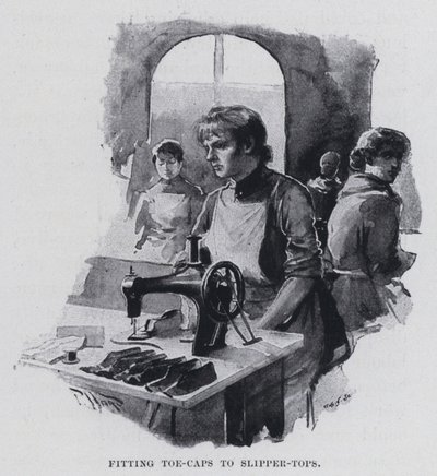Adattamento delle punte alle pantofole da Harold Hume Piffard