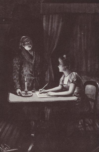 Illustrazione per La fiera della vanità di William Makepeace Thackeray (litografia) da Harold Hume Piffard