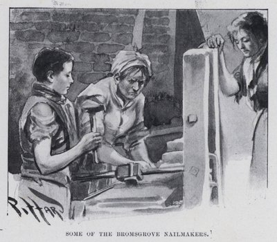 Alcuni dei fabbri di Bromsgrove (foto in b/n) da Harold Hume Piffard