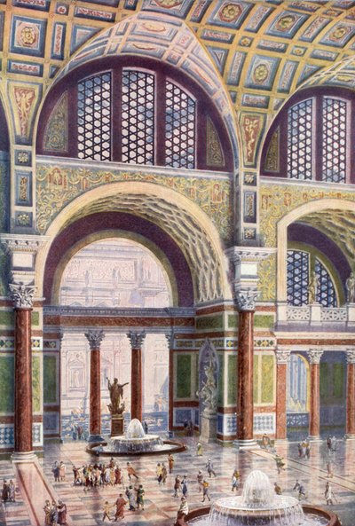 Tepidarium delle Terme di Caracalla nella sua bellezza originaria da Harold Oakley