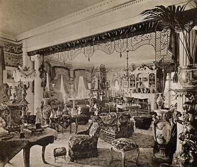 Il salotto, Wickham Hall, Kent, 1897 da Harold Palmer