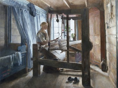 Una casa di tessitura da Harriet Backer