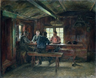 Giocatori di carte da Harriet Backer