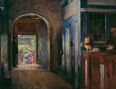 Battesimo nella Chiesa di Tanum da Harriet Backer
