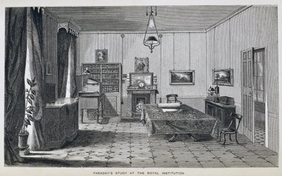 Studio di Michael Faraday al secondo piano della Royal Institution, da 