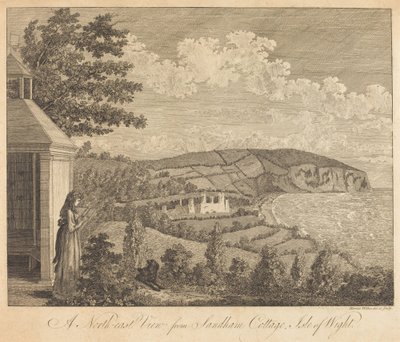 Una vista nord-est da Sandham Cottage, Isola di Wight da Harriet Wilkes