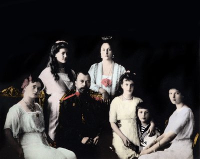 Ritratto della famiglia imperiale russa, fotografia intorno al 1910-1915 da Harris & Ewing