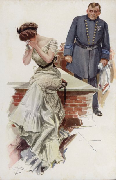 Illustrazione per When a Man Marries di Mary Roberts Rinehart da Harrison Fisher