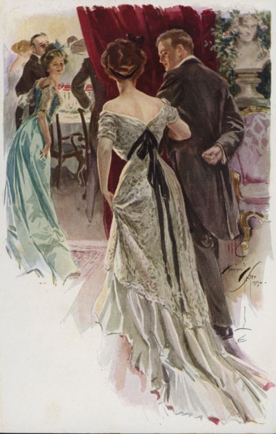 Illustrazione per When a Man Marries di Mary Roberts Rinehart da Harrison Fisher