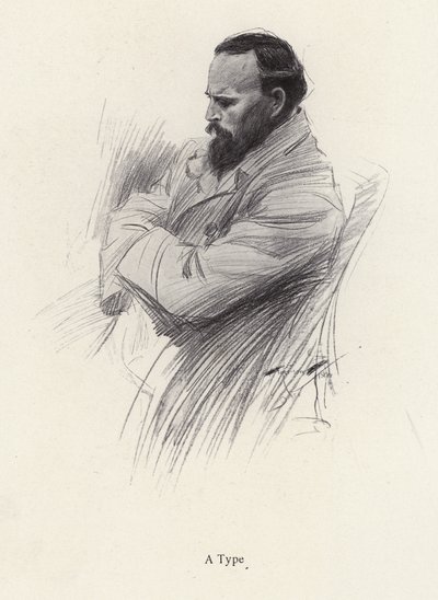 Ritratto di un uomo seduto da Harrison Fisher
