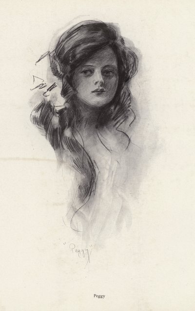Ritratto di una giovane ragazza di nome Peggy da Harrison Fisher