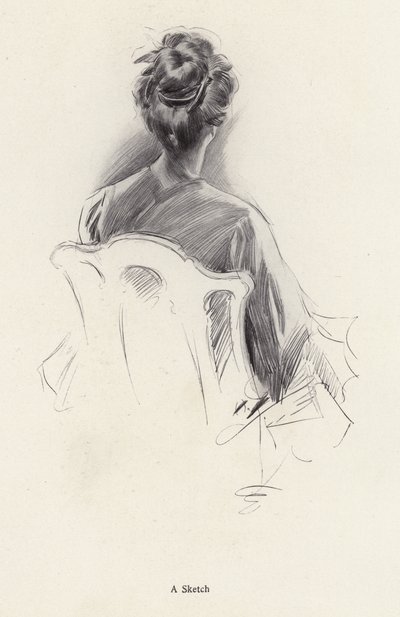 Ritratto di una donna di spalle da Harrison Fisher