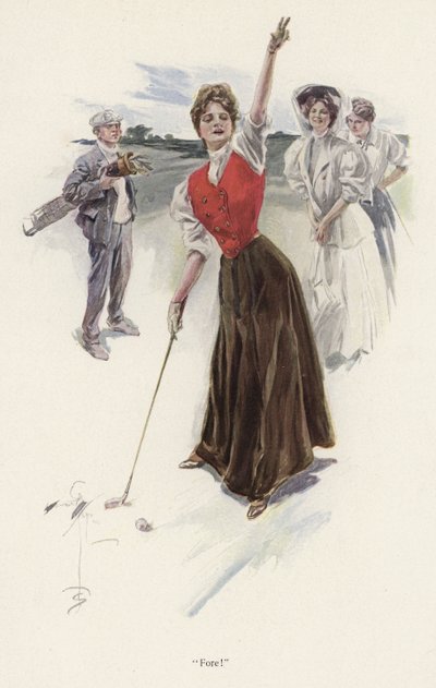 Golfista sul campo da Harrison Fisher