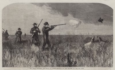 Sua Altezza Reale il Principe di Galles che caccia nelle praterie del Far West da Harrison William Weir
