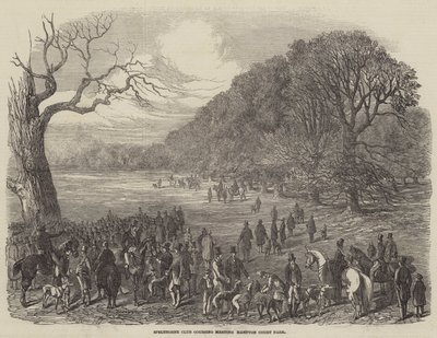 Incontro del Club Spelthorne, Hampton Court Park da Harrison William Weir