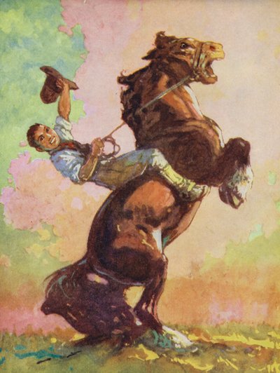 Le favole di Esopo: Il cavallo e il cervo da Harry (1878 1950) Rountree